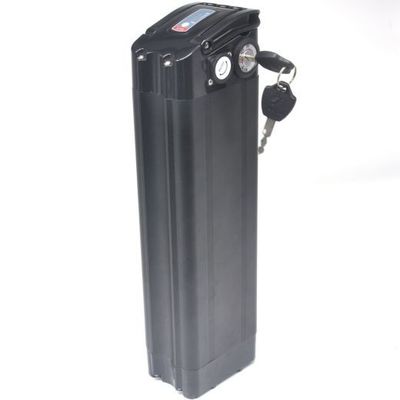 1500 Cycle Times دسته قابل حمل 36V 10AH بسته دوچرخه برقی آلومینیومی مشکی با قفل ایمن برای دوچرخه تاشو برقی