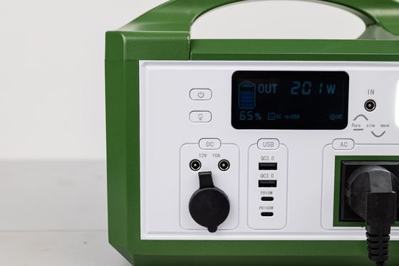 کارایی بالا AC 300W 220V خروجی ژنراتور خورشیدی قابل حمل شارژ مجدد LifePO4 باتری برای پیاده روی در فضای باز