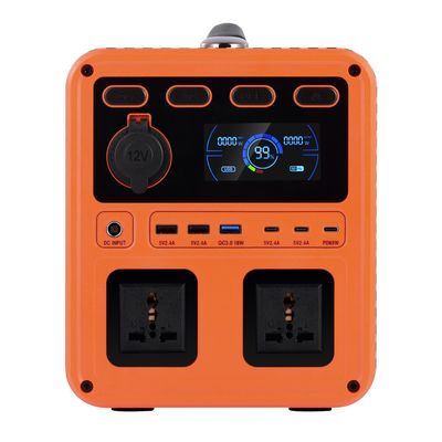 IP61 قدرت خروجی بالا DC 13V 1200W AC Switch QC3.0 ژنراتور برق قابل حمل با اینورتر دو طرفه برای پشتیبان خانه