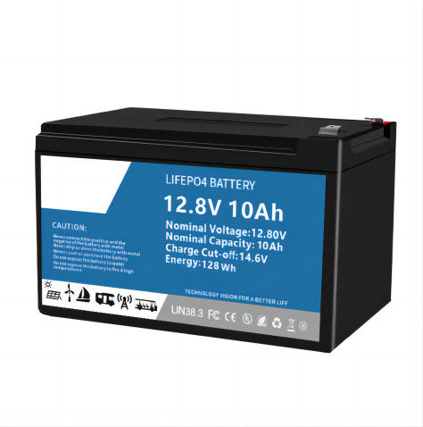 SLA سرب اسید LifeP04 باتری لیتیومی شارژ مجدد 12.8 ولت 10AH برای لامپ ماینر