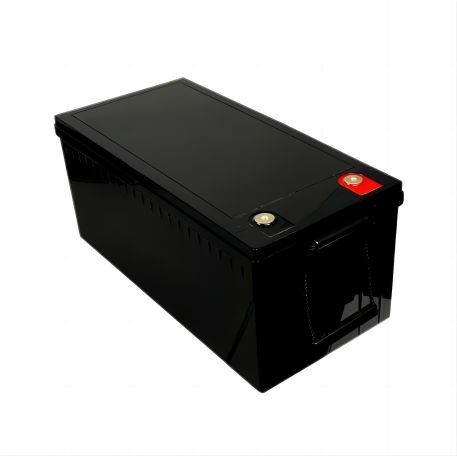 دوستدار محیط زیست با توان خروجی بالا 12.8 ولت 220AH مشکی مات با باتری لیتیومی BYD Cell LifeP04 برای RV