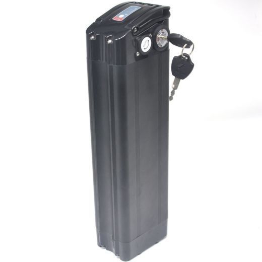 1500 Cycle Times دسته قابل حمل 36V 10AH بسته دوچرخه برقی آلومینیومی مشکی با قفل ایمن برای دوچرخه تاشو برقی